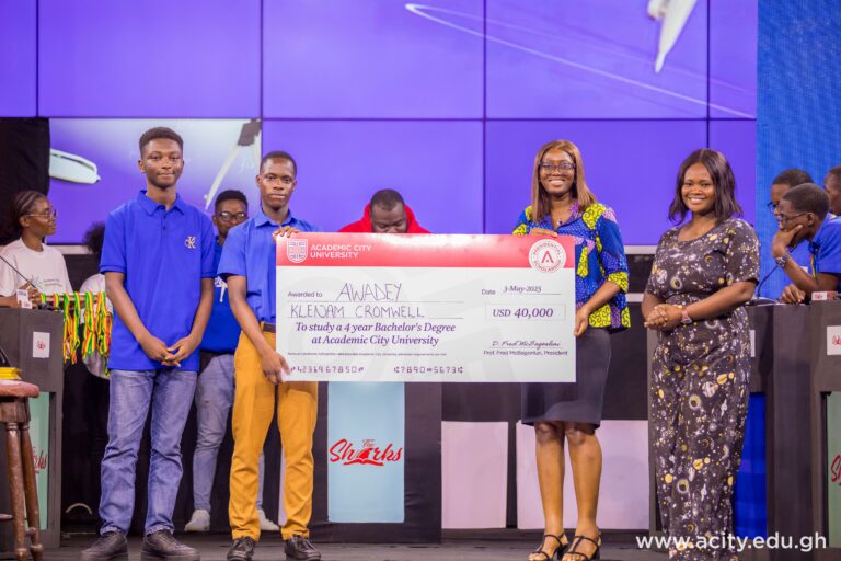 Brilliant PRESEC-Legon student receives full scholarship from Academic City