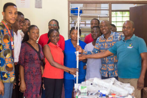 Academic City students invent innovative infusion stand to support Ga East Municipal Hospital and Agbogba Community Clinic